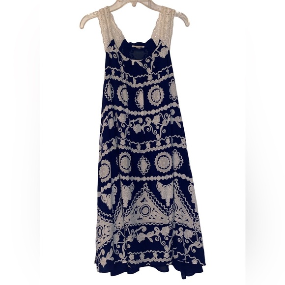 Charming Charlie Mini Dress Blue Gray Size Med - Picture 1 of 6